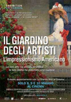 locandina manifesto Il giardino degli artisti - L'impressionismo americano