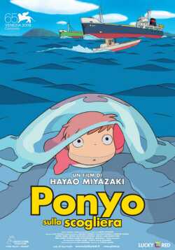 locandina Ponyo sulla scogliera