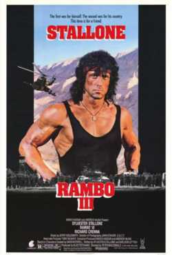 locandina manifesto Rambo III