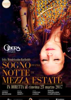 locandina Sogno Di Una Notte Di Mezzaestate  Mendelssohn-Bartholdy